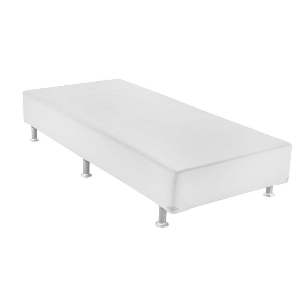 Cama Box Base Solteiro Americana Courano White (78x188x23) - Ortobom - 1