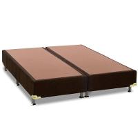 Cama Box Base Queen Universal Suede Brown (158x198x30) - Ortobom - 1