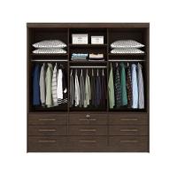 Guarda Roupa 3 Portas Chicago c/ de Correr e 9 Gavetas Branco/Neve - Tcil Móveis - 2