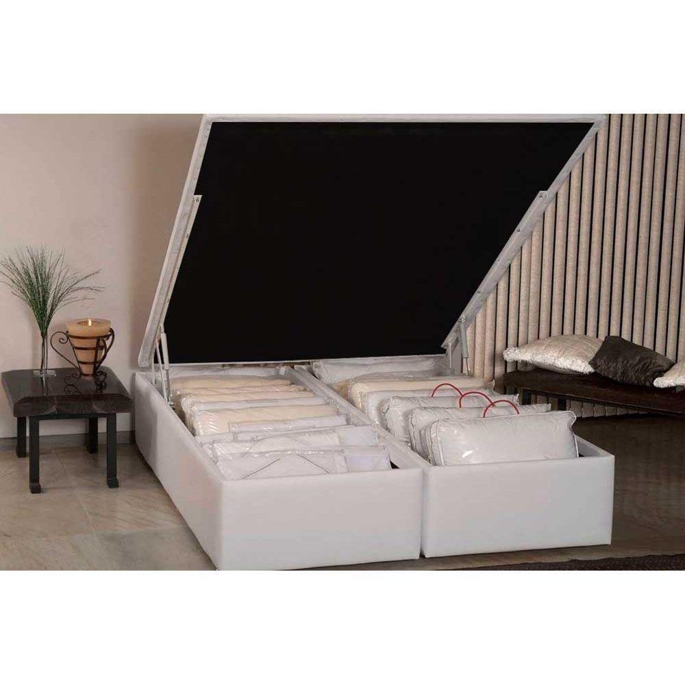Cama Box Baú Queen Universal Courano White (158x198x35) - Ortobom - 6
