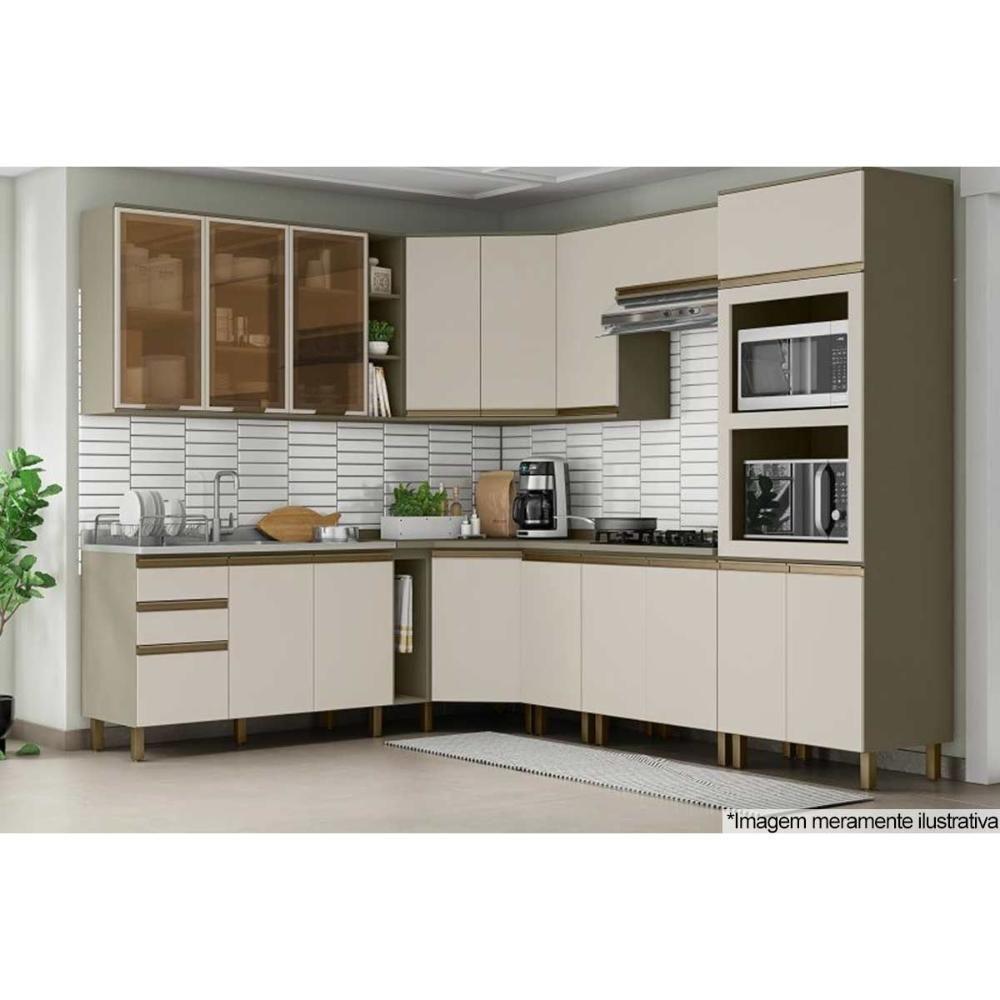 Módulo Cozinha Henn Connect Armário C- 1 Porta Duna-cristal - 3