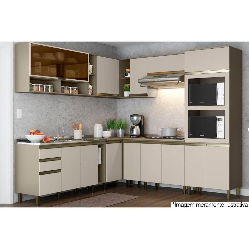 Módulo Cozinha Henn Connect Armário 1 Porta Duna-cristal - 3