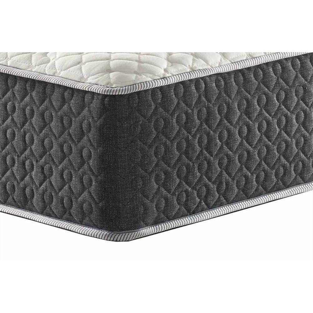 Cama Box Baú Casal: Colchão Molas Ensacadas Anjos MasterPocket Fort Flex + Base CRC Suede Gray(138x188) - 2