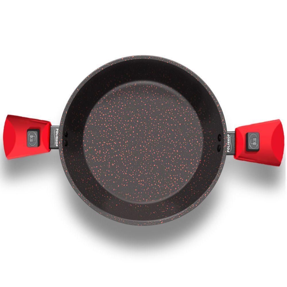 Panela Family Size 28cm Ichef Ultra Polishop Shark Series - Vermelha | Ichef - 4