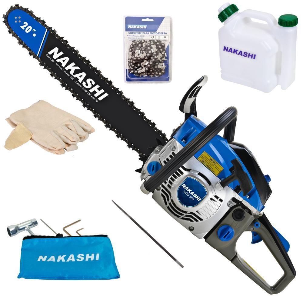 Motosserra À Gasolina Nakashi Ncs-550 54,6Cc 2T Robusto - 1