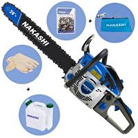 Motosserra Profissional Nakashi Ncs-550 2T 54,6Cc À Gasolina - 1