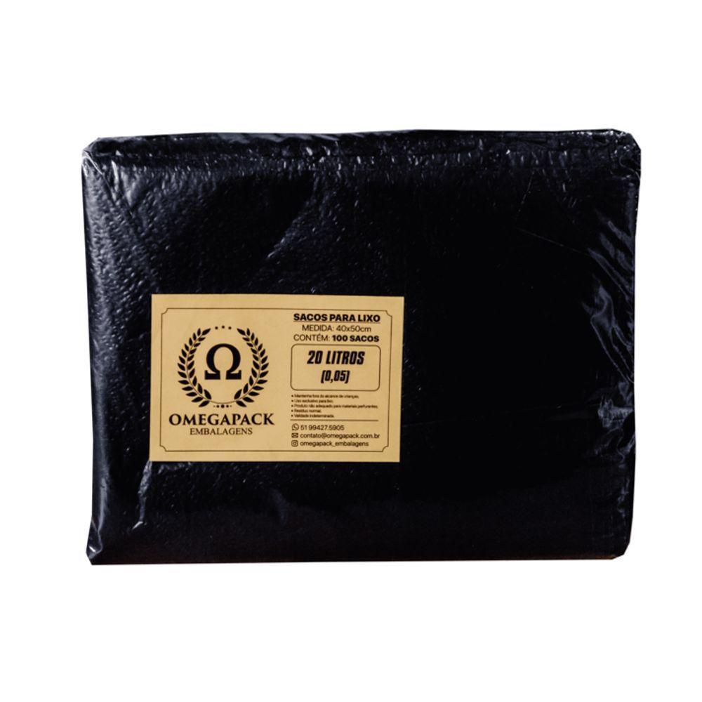 Saco De Lixo 20 Litros - 100 Unidades - 1