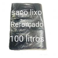 Saco Lixo 100 Litros Reforçado 100 Unidades Preto - 1