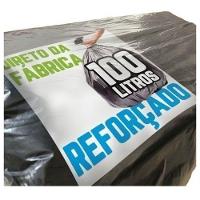 Saco De Lixo 100 Litros 100 Un Preto Reforçado Preto - 1