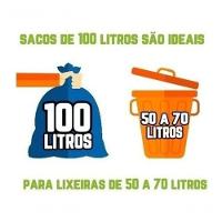 Saco De Lixo 100L 100un Preto Reforçadíssimo Preto - 2