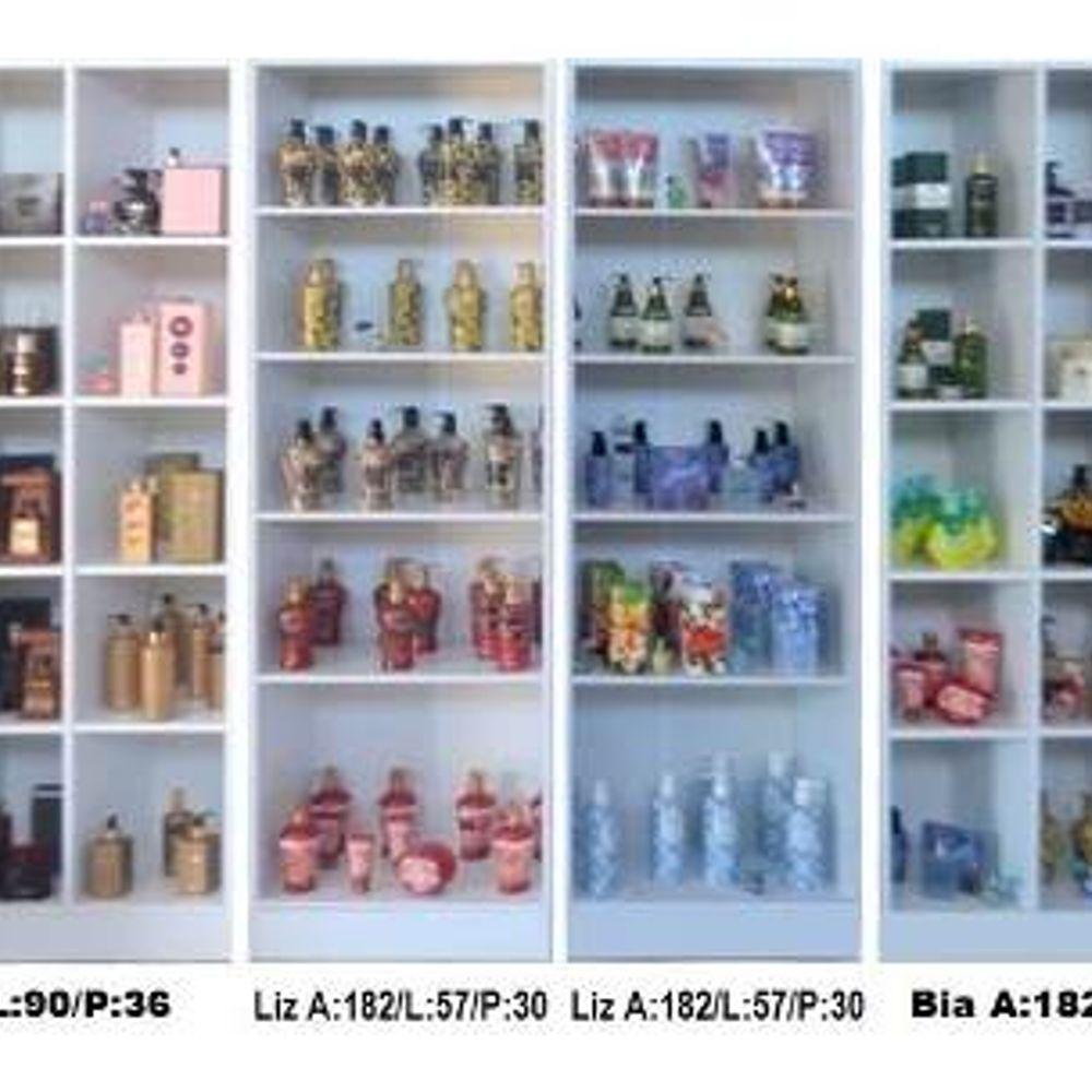 Kit 4 Expositores para Perfumaria 2 Colméia Bia + 2 Liz - 4