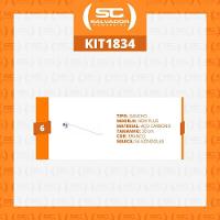 Kit - 6 Ganchos Simples 30cm Branco Para Gôndolas New Plus - Sa Gôndolas - 3