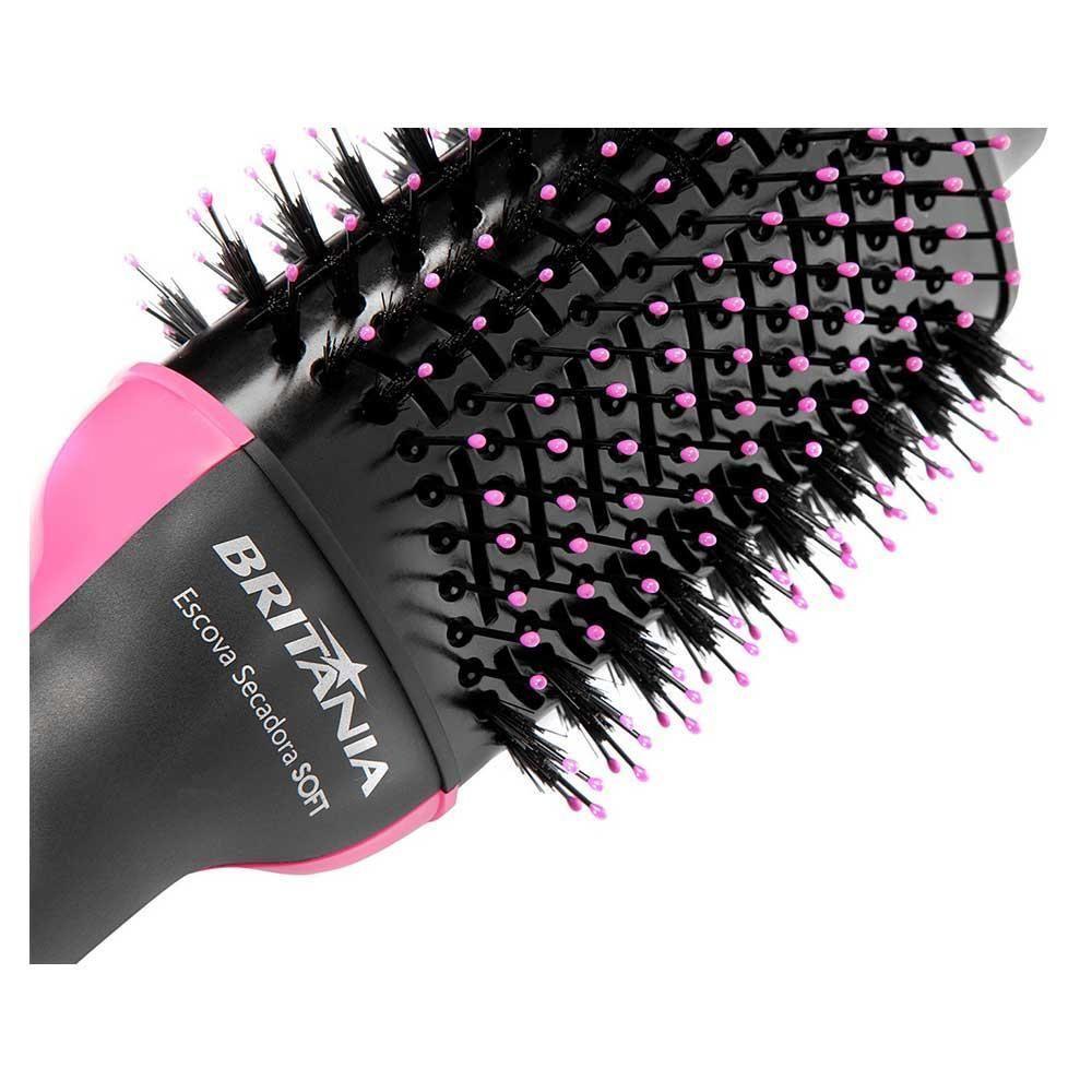 Escova Secadora Britânia Bec02 Soft 1200W Rosa/Preto 127V - 3