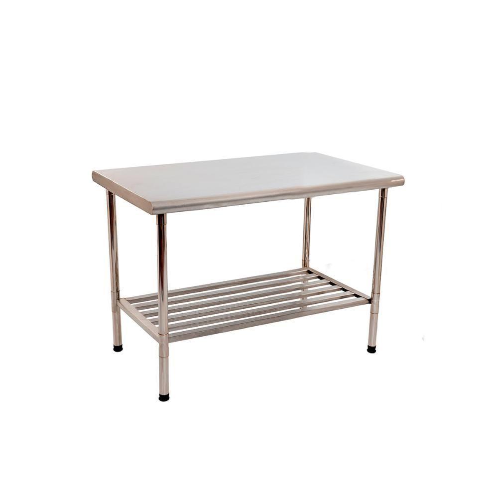 Mesa Bancada 1,50l X 0,70p X 0,90a Total Inox 430 Desmontável Multiuso - Imeca - 1