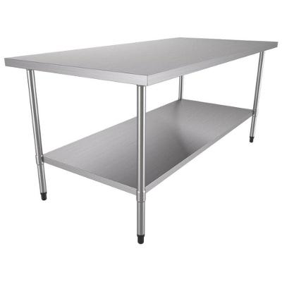 Mesa Bancada De Apoio Total Inox 1,40m X 0,70m Bai 1400/700 - Metalcubas