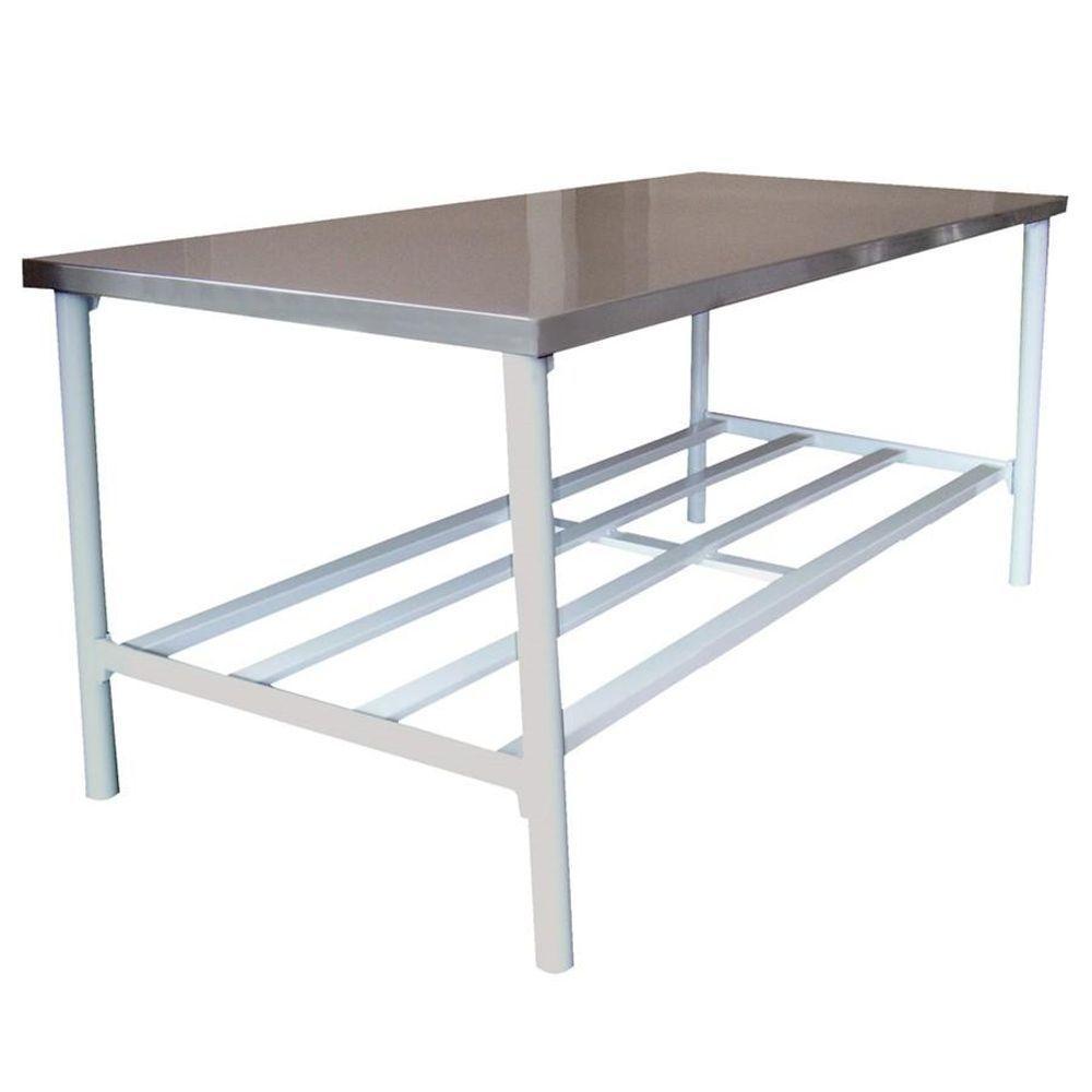 Mesa Bancada De Apoio Tampo Inox 1,60m X 0,60m Ba 1600/600 - Metalcubas - 1