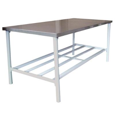 Mesa Bancada De Apoio Tampo Inox 1,60m X 0,60m Ba 1600/600 - Metalcubas