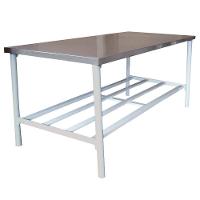 Mesa Bancada De Apoio Tampo Inox 1,60m X 0,60m Ba 1600/600 - Metalcubas - 1