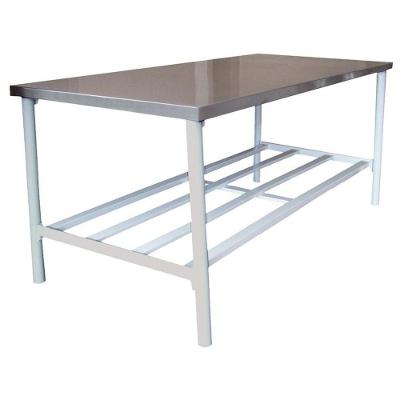 Bancada De Apoio Tampo Inox 1,40m X 0,60m Ba 1400/600 - Metalcubas