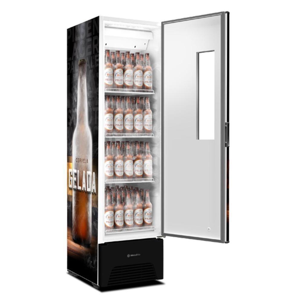 Cervejeira Expositor Vertical Porta Sólida 287 Litros Vn28fp Optima Adesivada 220v - Metalfrio 220v - 5