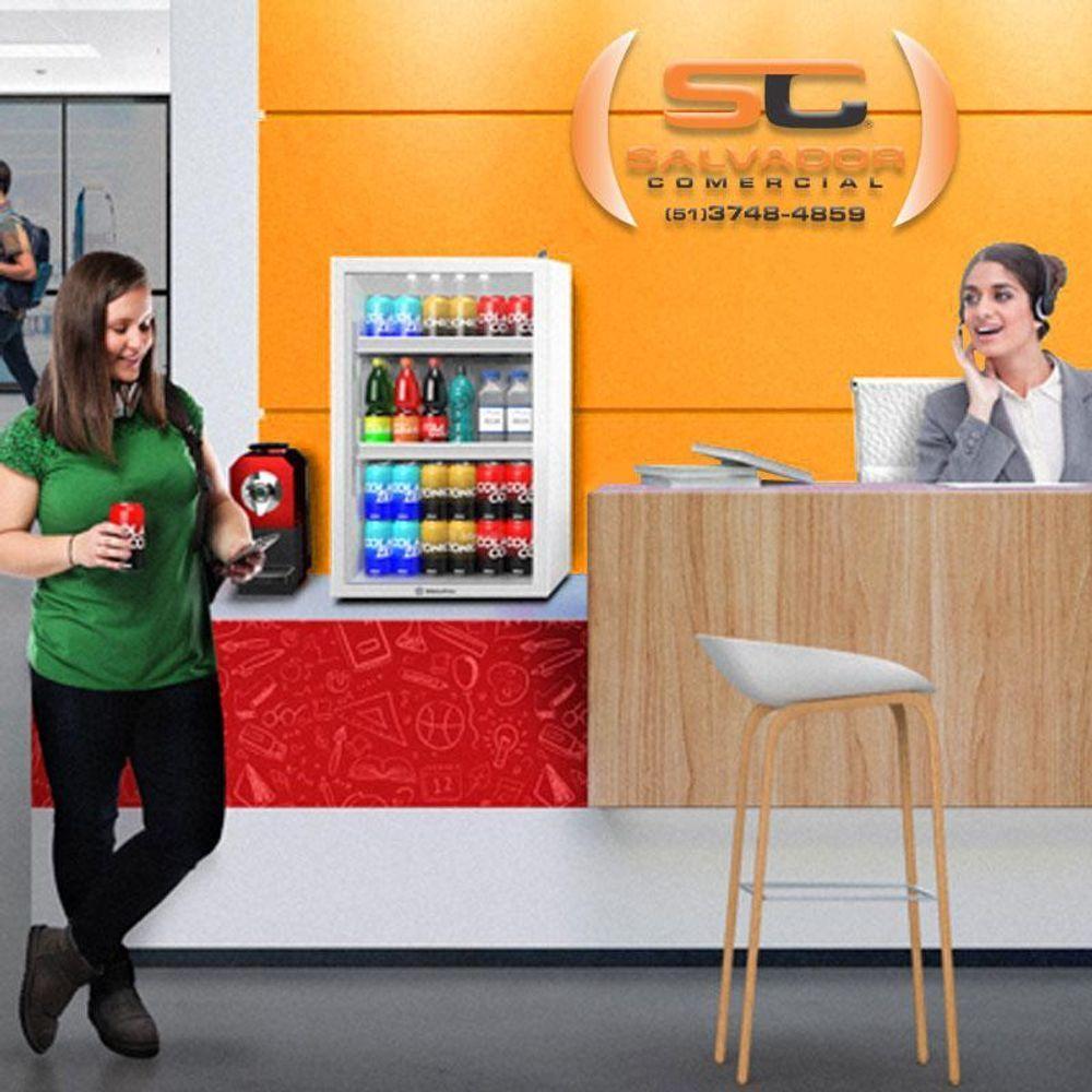 Refrigerador Expositor Vertical Para Bebidas 85 Litros VB11RB Counter Top Branca Metalfrio 110V - 4