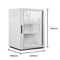 Refrigerador Expositor Vertical Para Bebidas 85 Litros VB11RB Counter Top Branca Metalfrio 110V - 2