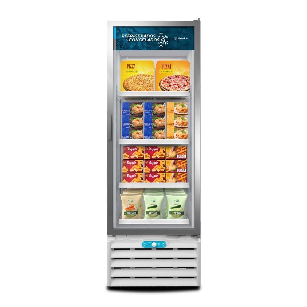 Freezer Conservador Vertical 127v Dupla Ação Porta De Vidro 490 Litros Vf55al - Metalfrio 127v - 2
