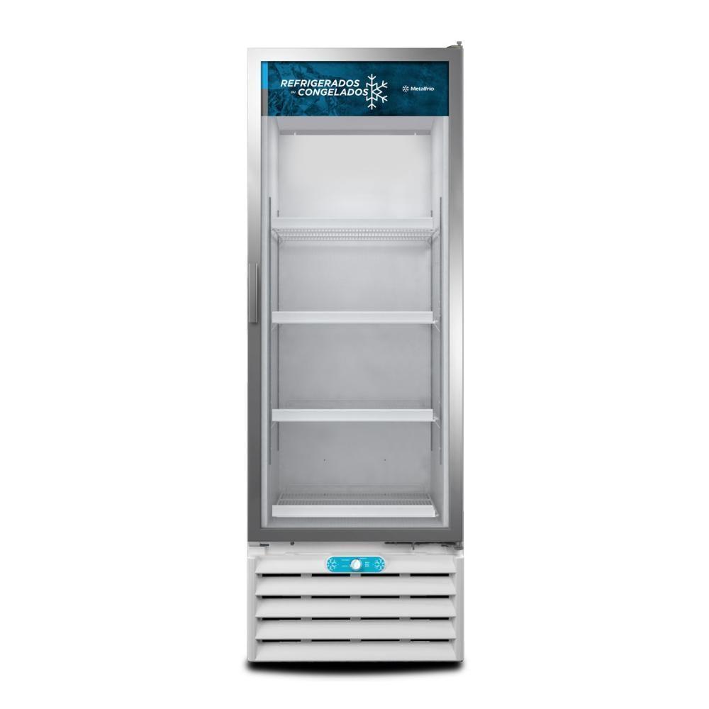 Freezer Conservador Vertical 127v Dupla Ação Porta De Vidro 490 Litros Vf55al - Metalfrio 127v - 6