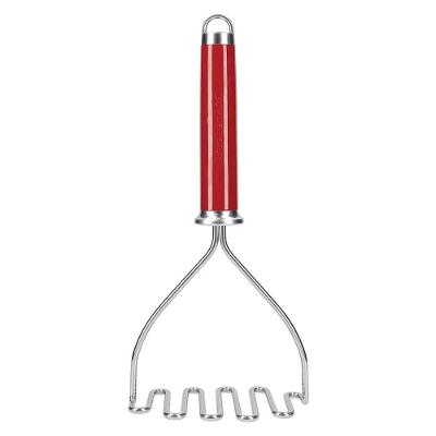 Amassador De Batatas Inox Vermelho Com Alça Luxo Kitchenaid