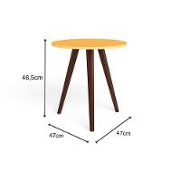 Mesa Lateral p/ Sala RT3144 Rustico - Movelbento - 3