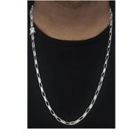 Cordão Corrente 4mm Prata 925 Fecho Gaveta - 1