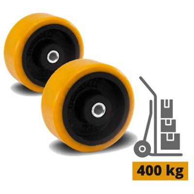 2 Rodinha Industrial 3 Pol. Rol. Poliuretano 200kg