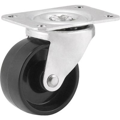 Rodizio Giratório 40X18Mm 50Kg Nylon Preto - Vonder