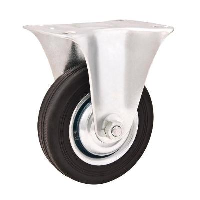 Rodizio Fixo 8" Leve 150kg Núcleo Chapa Borr. Preta Vonder