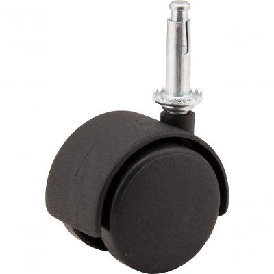 Rodizio Giratório Duplo 50Mm 25Kg Nylon Pino Cone 8X38Mm Rc9