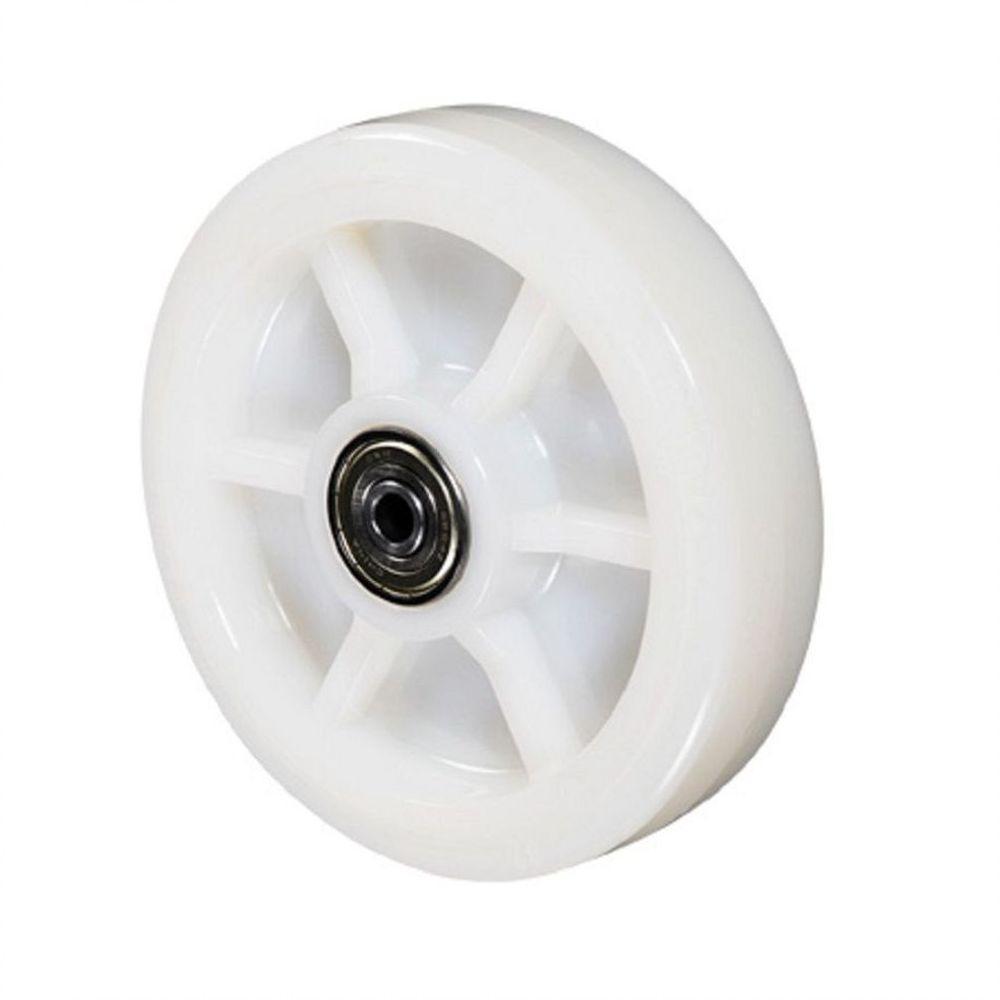 Roda Nylon 6x2 Duplo Rolamento Eixo 1/2 Para 600kg - 1