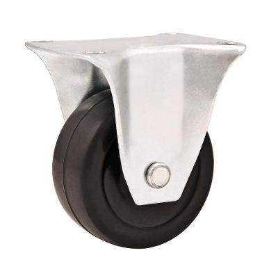 Rodizio Fixo 2" Leve 25Kg Borracha Preta - Vonder
