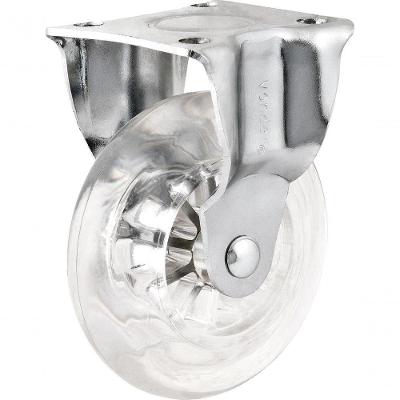 Rodizio Fixo 2" Leve 35kg Poliuretano Transparente - Vonder