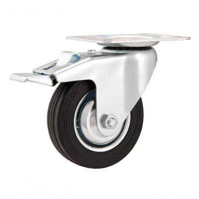 Rodizio Giratório Com Freio 4 Leve 60kg Núcleo Chapa Borrac