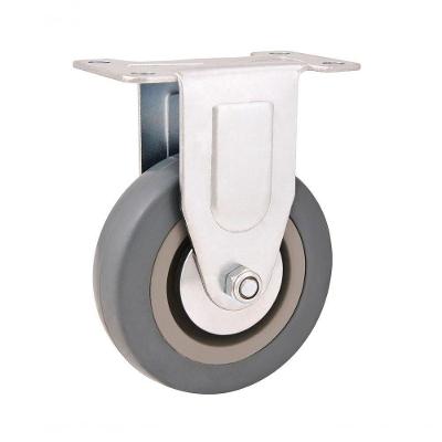 Rodizio Fixo 3 Média 45kg Núcleo Pvc Borracha Cinza Rf503 -