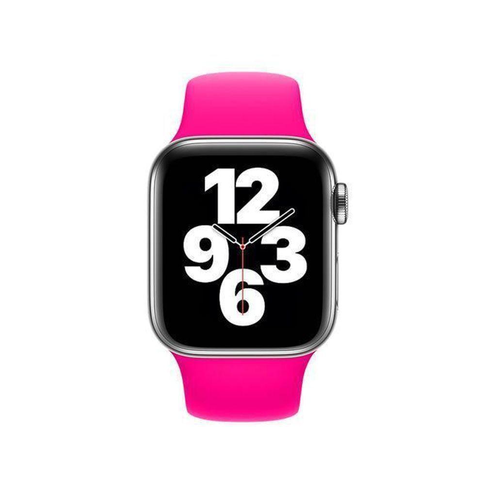 Pulseira Rosa Pink Para Apple Watch, Iwo, W26 Sm 42Mm - 2