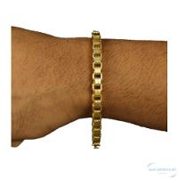 Pulseira Cubinho Elo Duplo Moeda Antiga 6 Milimetros - 2