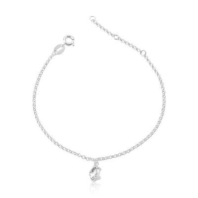 Pulseira Cristal Mulher Maravilha, Com Revestimento Em Prata