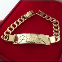 Pulseira Chapa Em Alto Relevo Com Coração Banhado A Ouro 18k - 1