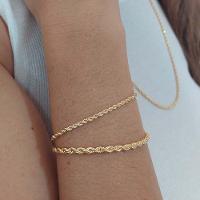 Pulseira Cordão Baiano 3,0 Folheado Em Ouro 18K - 2