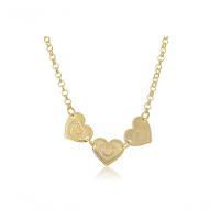 Pulseira Com Chapa De Coração Folheado Em Ouro 18K - 1