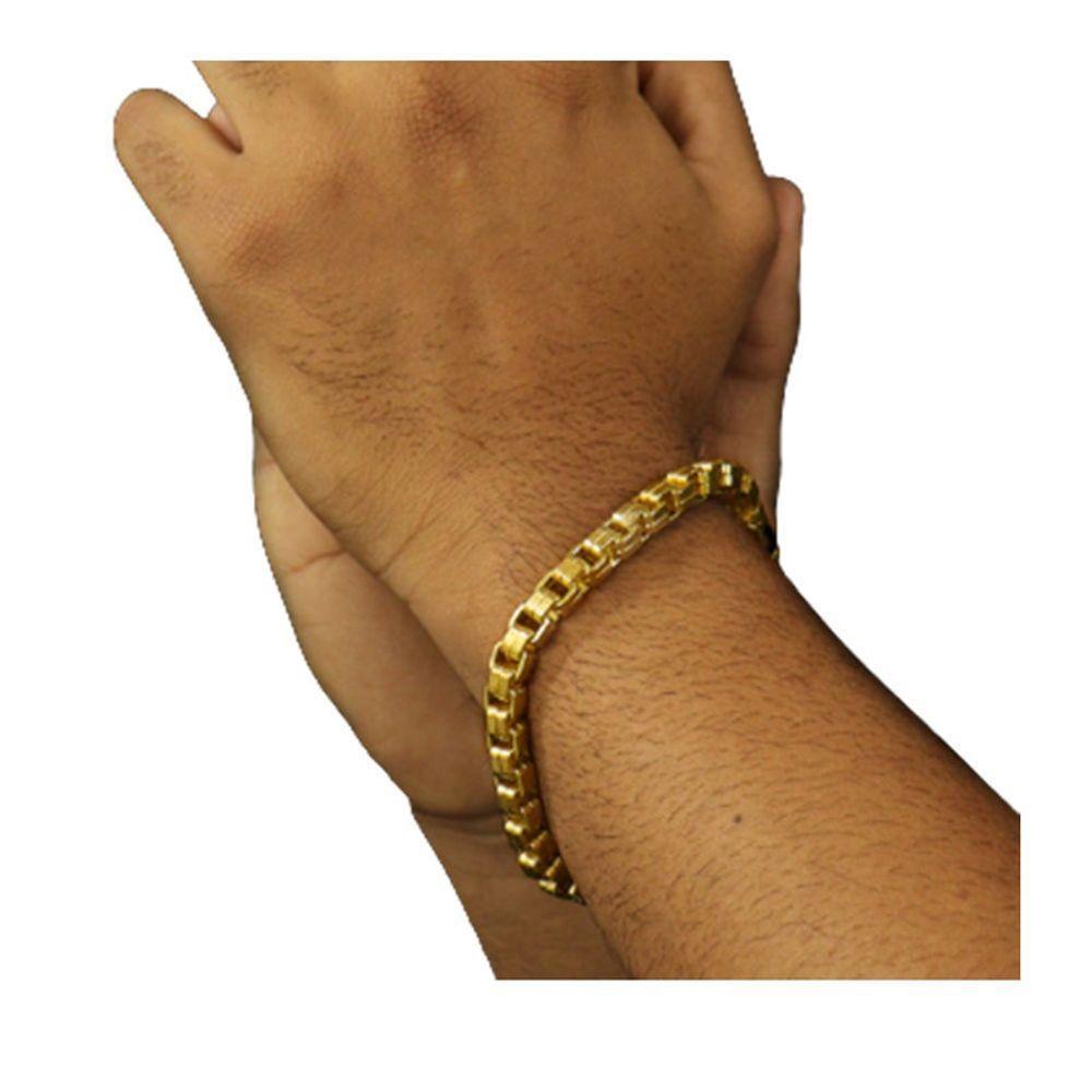 Pulseira Cubinho Elo Duplo Moeda Antiga Pusseira Cubu - 1