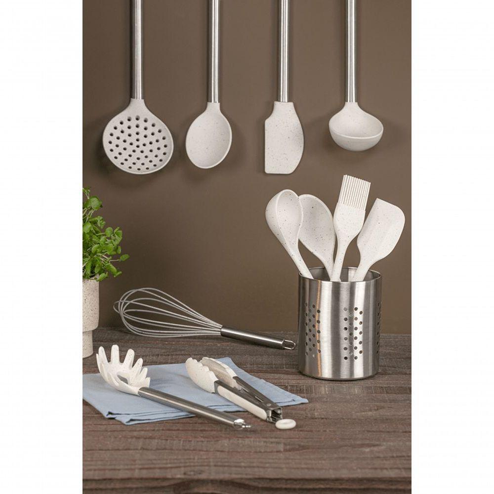 Pegador Universal Inox Com Silicone 34 Cm Cor Vanilla Linha Flex Brinox Vanilla - 2