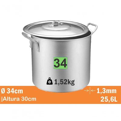 Caldeirao Standard Nr 34 25,6L Real 9734 - 2216