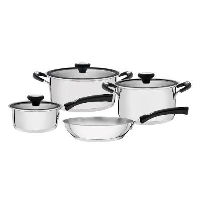 Jogo De Panelas Tramontina Solar Silicone Fundo Triplo 4Pçs